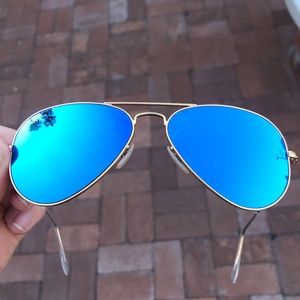 Blue Aviators Ray Ban